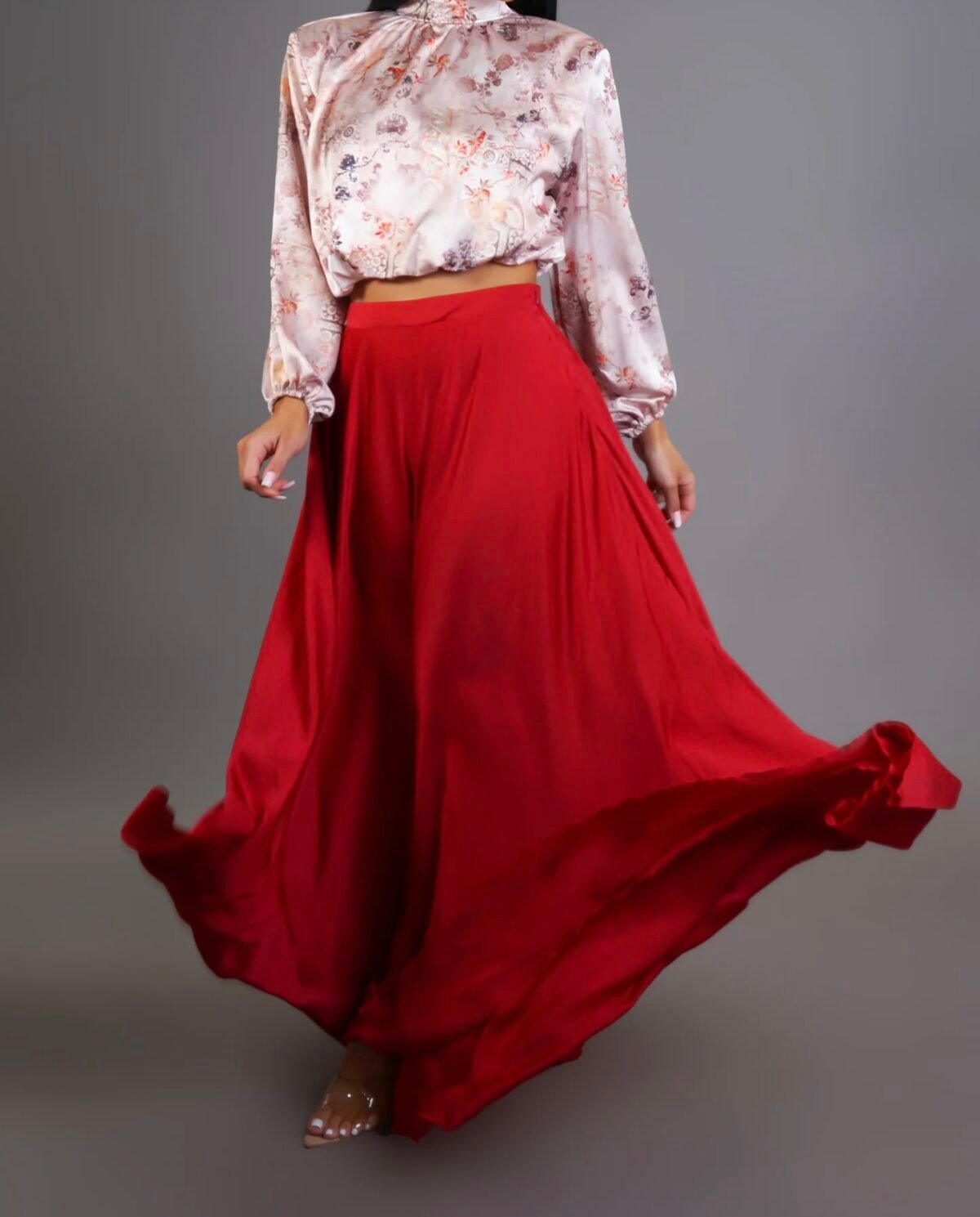Red Long Skirt - Image 2