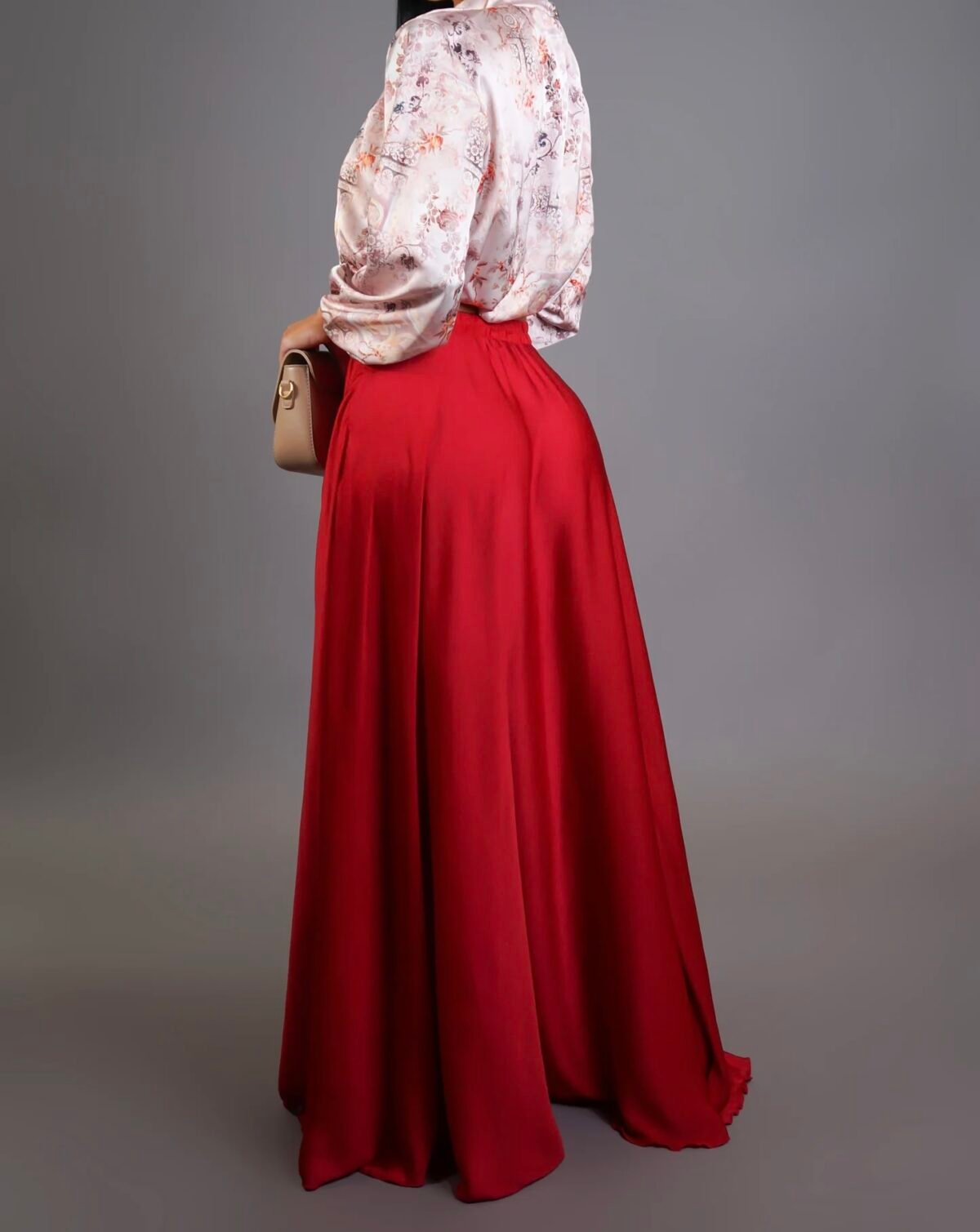 Red Long Skirt - Image 3