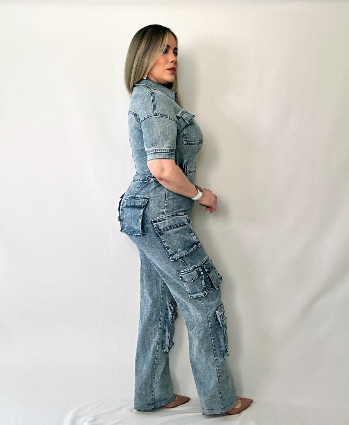 Denim Jumpsuit - Image 3