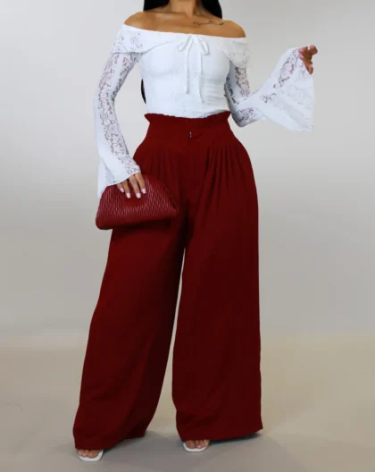 Silhouette Wine Red Pants